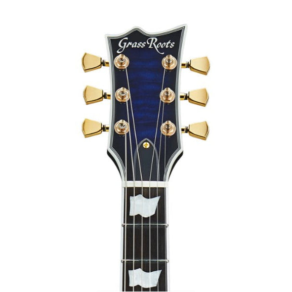 Đàn Guitar ĐIện GrassRoots G-ECLIPSE-CTM/QM, Ebony FB, Reindeer Blue w/Purple Pearl Black