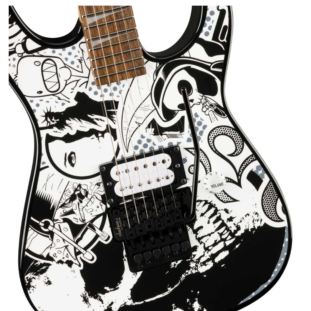 Jackson X Series Dinky DK1 H, Laurel Fingerboard, Scull Kaos, Electric Guitar