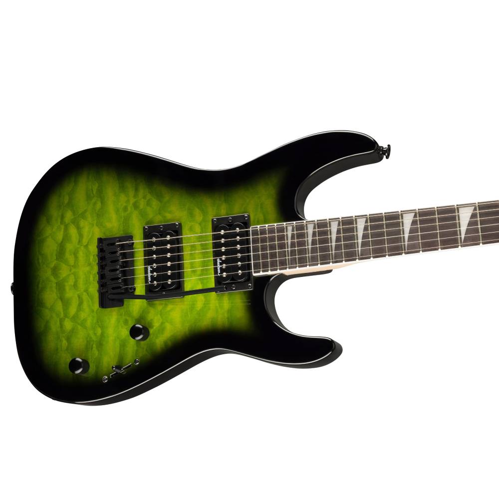 Jackson JS Series Dinky JS20 DKQ 2PT, Transparent Green, Electric Guitar