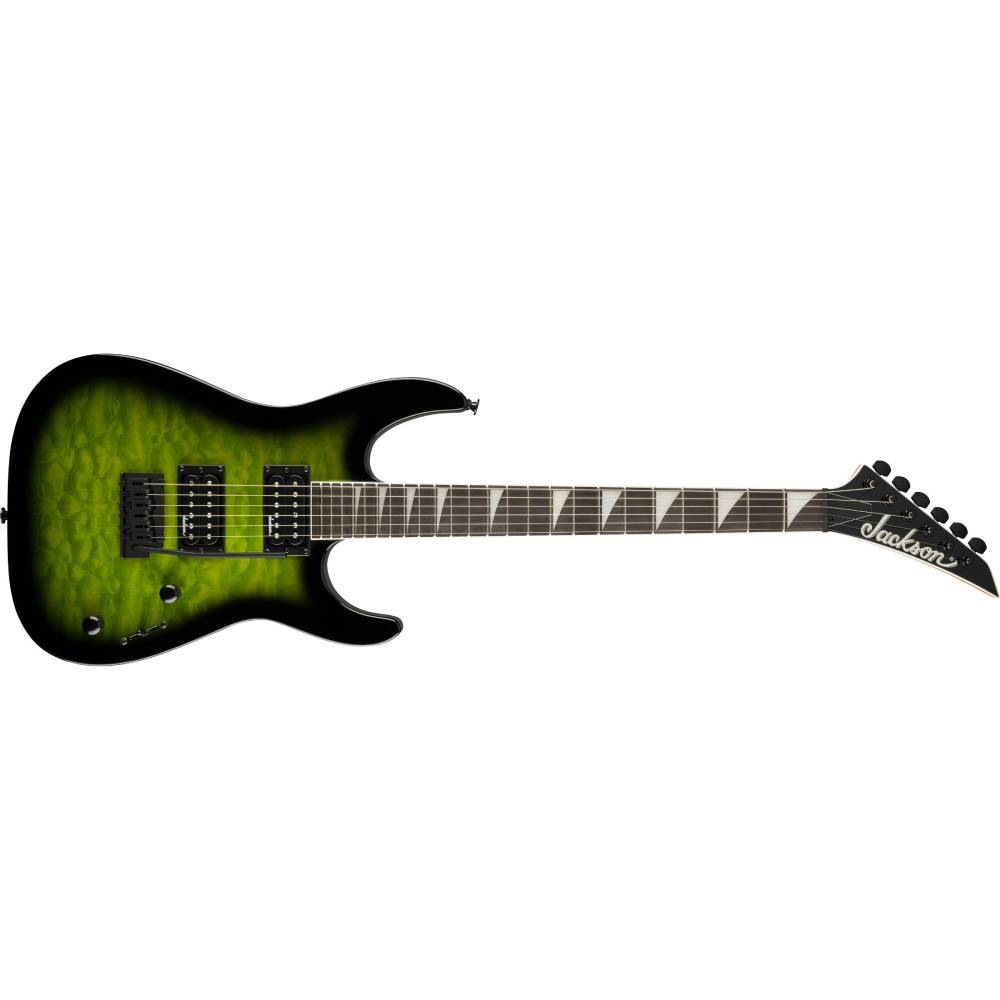 Jackson JS Series Dinky JS20 DKQ 2PT, Transparent Green, Electric Guitar