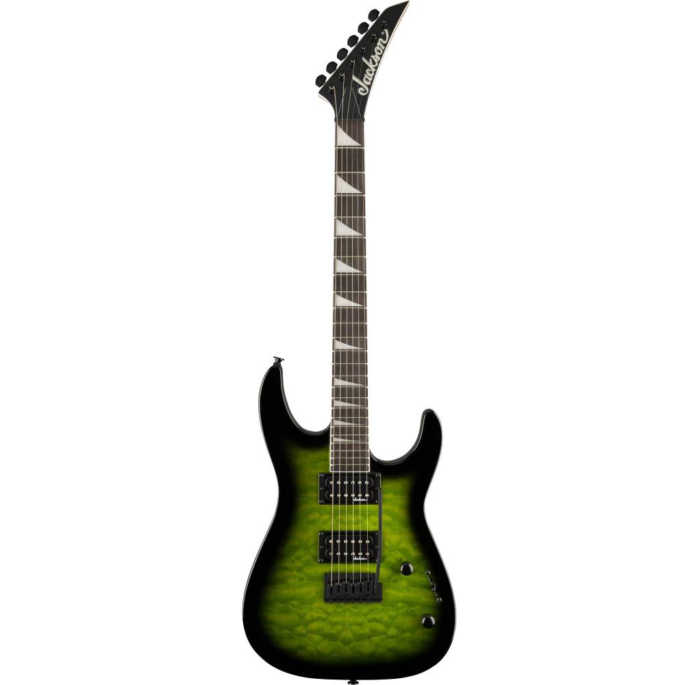 Jackson JS Series Dinky JS20 DKQ 2PT, Transparent Green, Electric Guitar