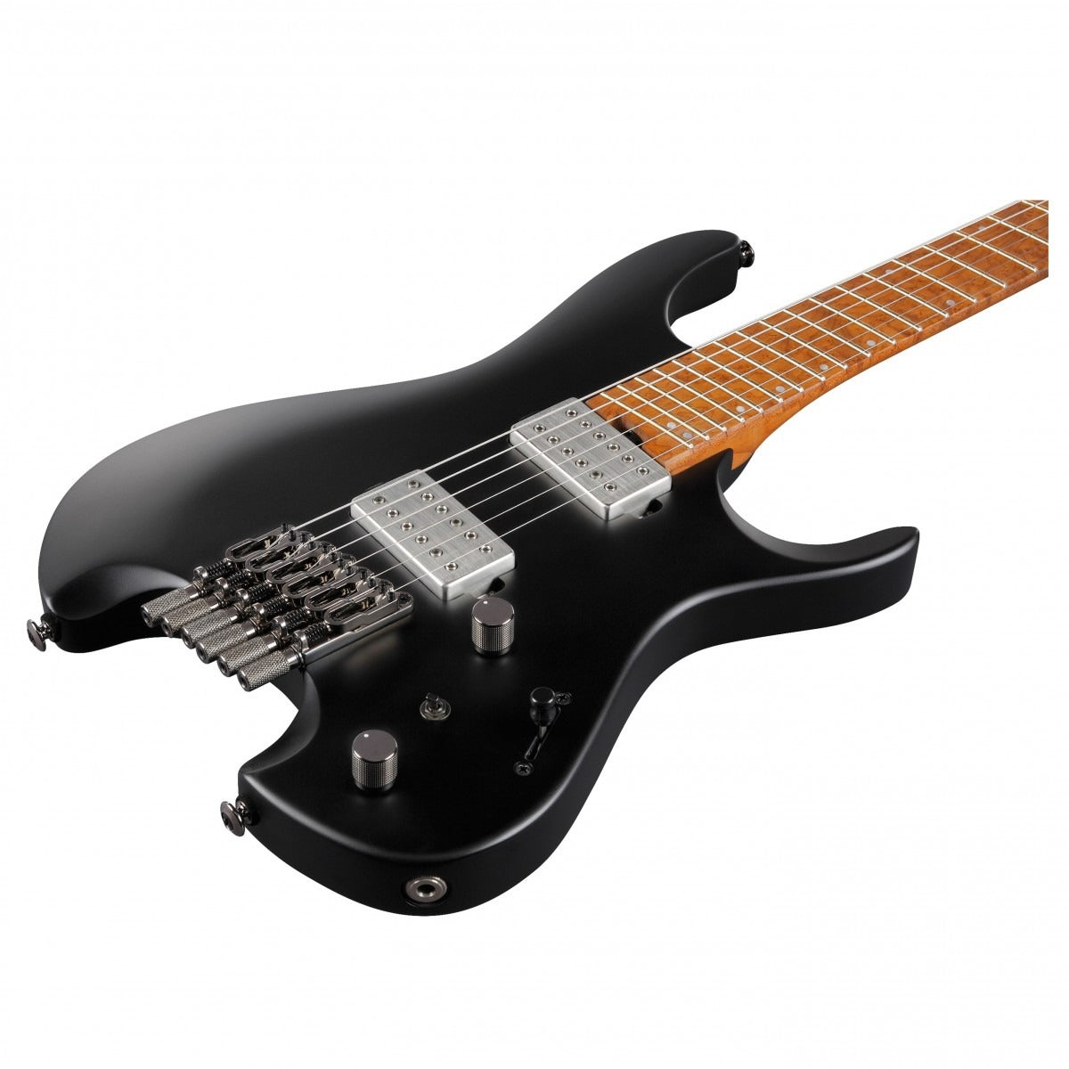 Ibanez QX52 Q Series Headless Guitar, Black Flat