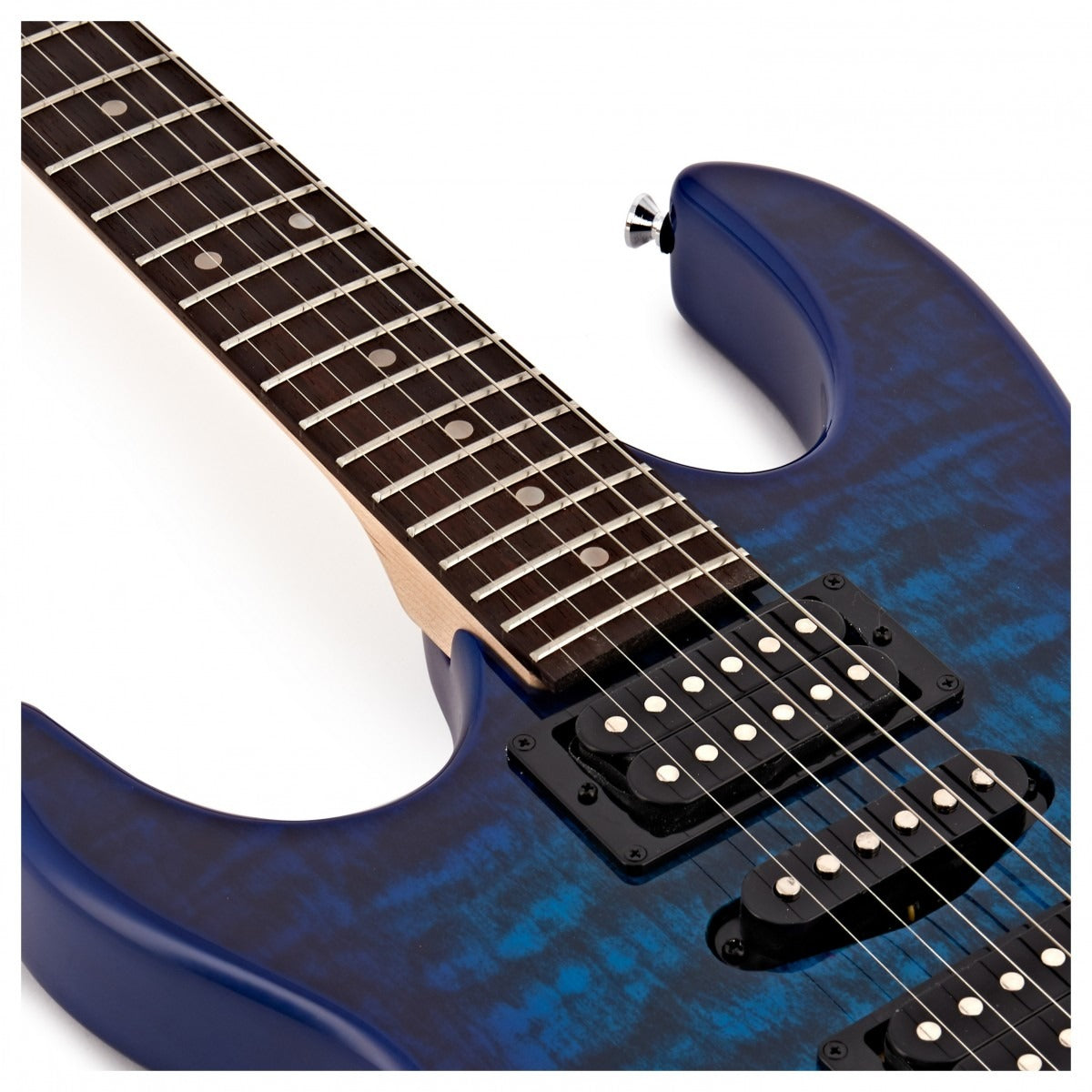 Ibanez GRX70QAL GIO Left Handed, Transparent Blue Burst