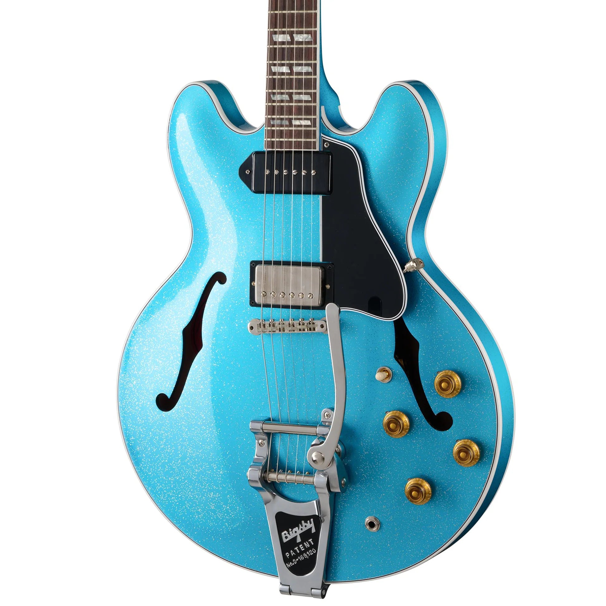 Đàn Guitar Điện Gibson 1964 ES-345 Reissue with Bigsby Sapphire Mist HS, Rosewood Fingerboard, Sapphire Mist