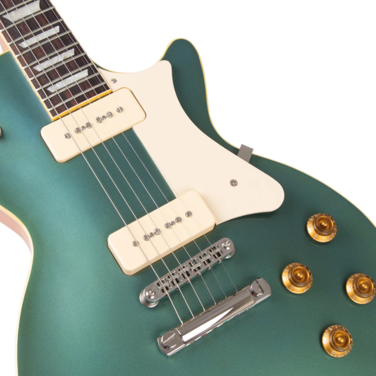 Heritage Custom Shop Core Collection H-150 P90 Electric Guitar with Case, Pelham Blue