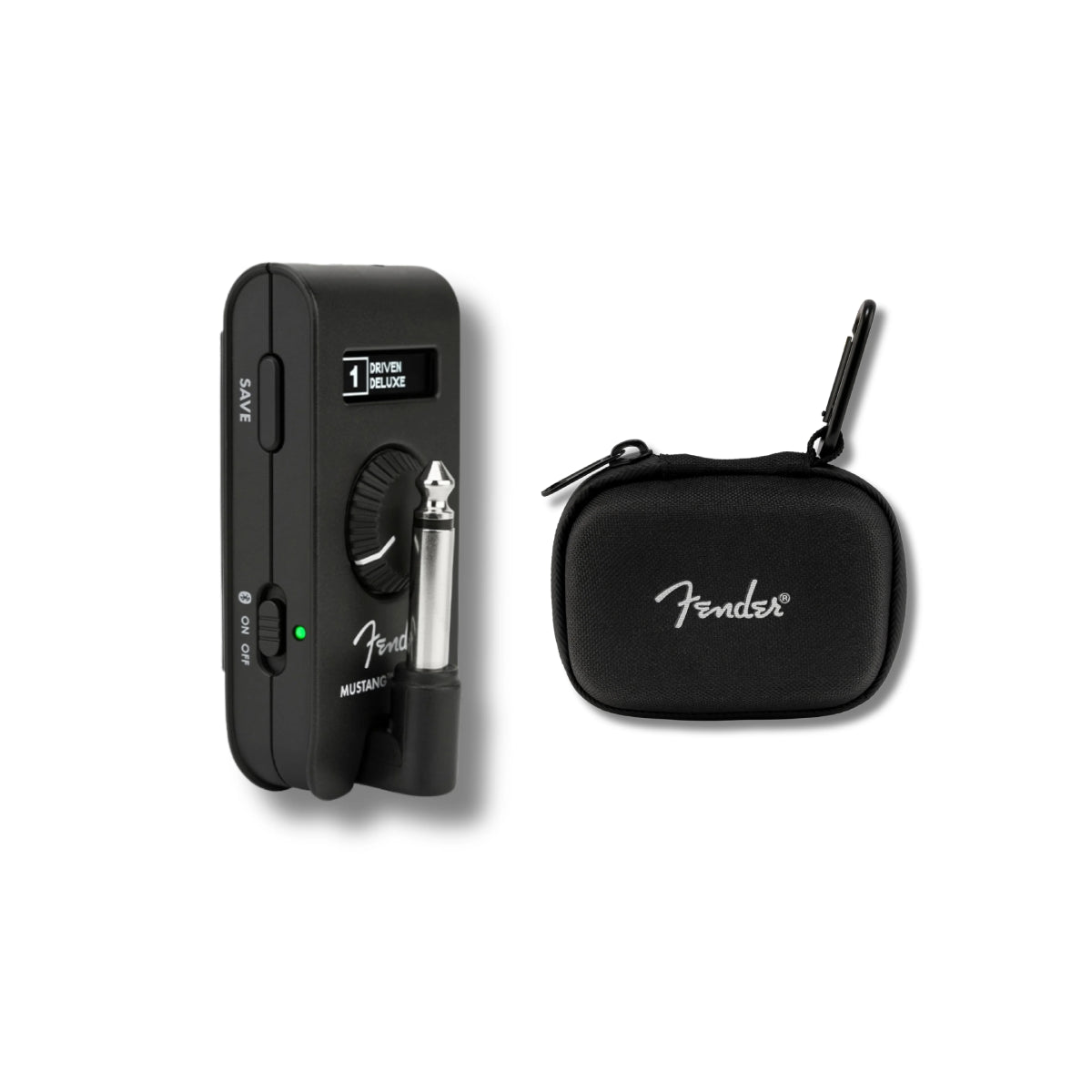 Headphone Amplifier Fender Mustang Micro Plus and Case Bundle