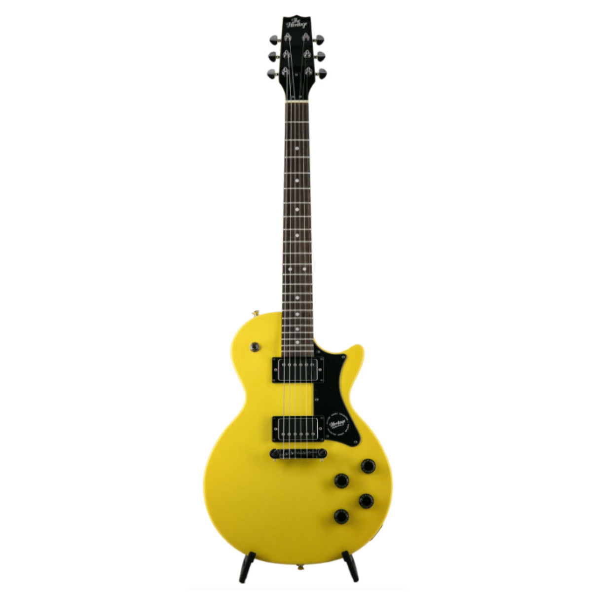 Heritage Ascent Collection H-137 Humbucker Electric Guitar Bundle, Marigold Yellow (VN Exclusive)