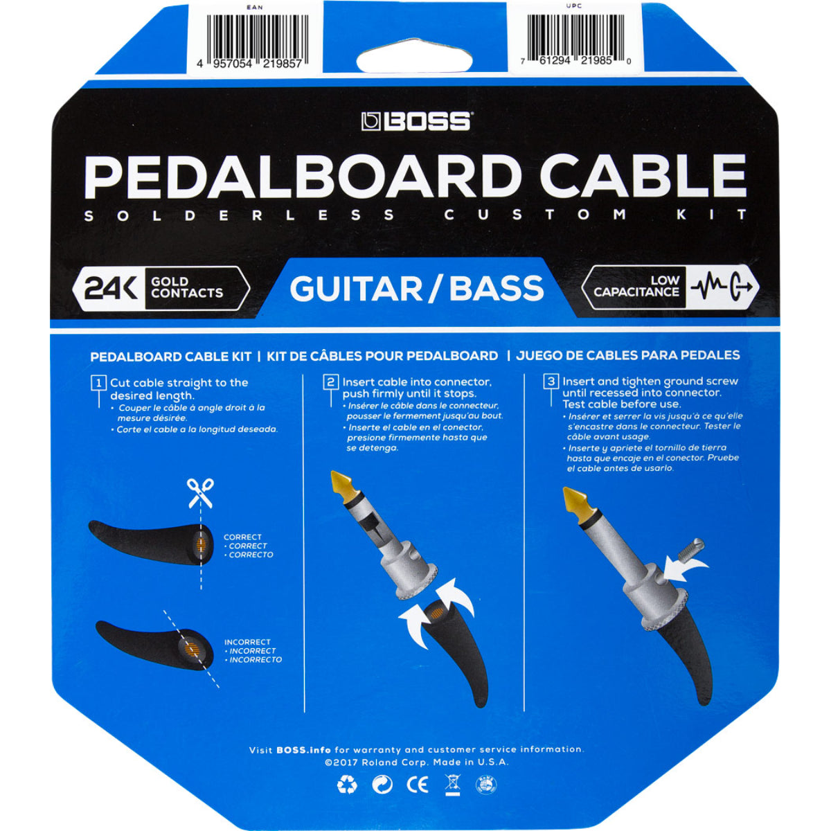 Review sản phẩm BOSS BCK-24 Pedalboard Cable Kit