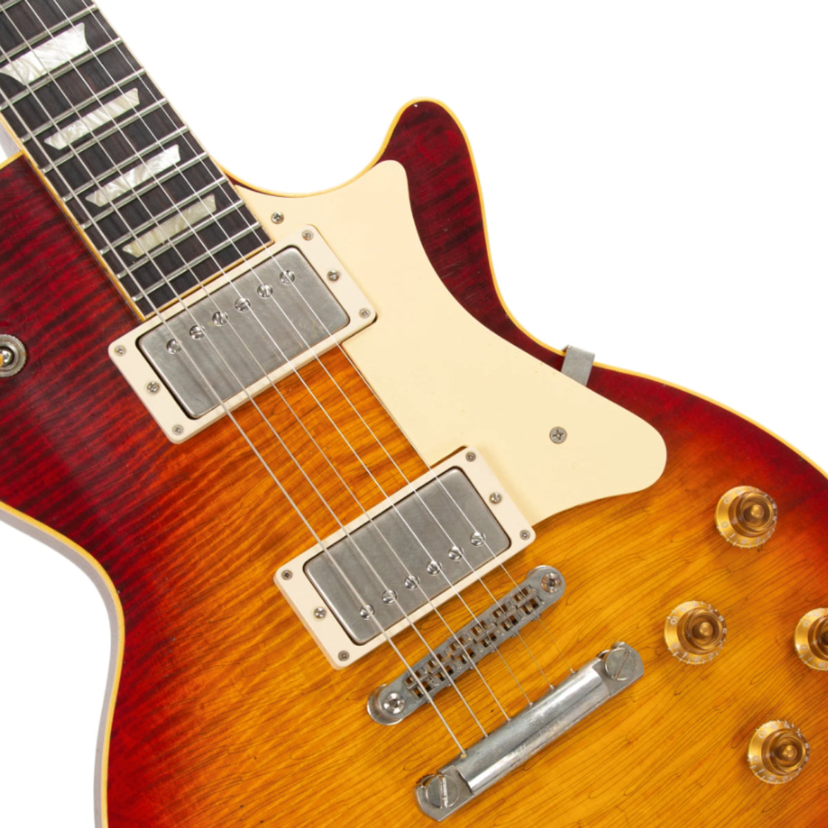 Heritage Custom Shop Core Collection H-150 Electric Guitar with Case, Dark Cherry Sunburst, Artisan Aged