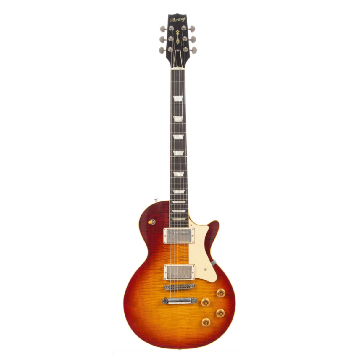 Heritage Custom Shop Core Collection H-150 Electric Guitar with Case, Dark Cherry Sunburst, Artisan Aged