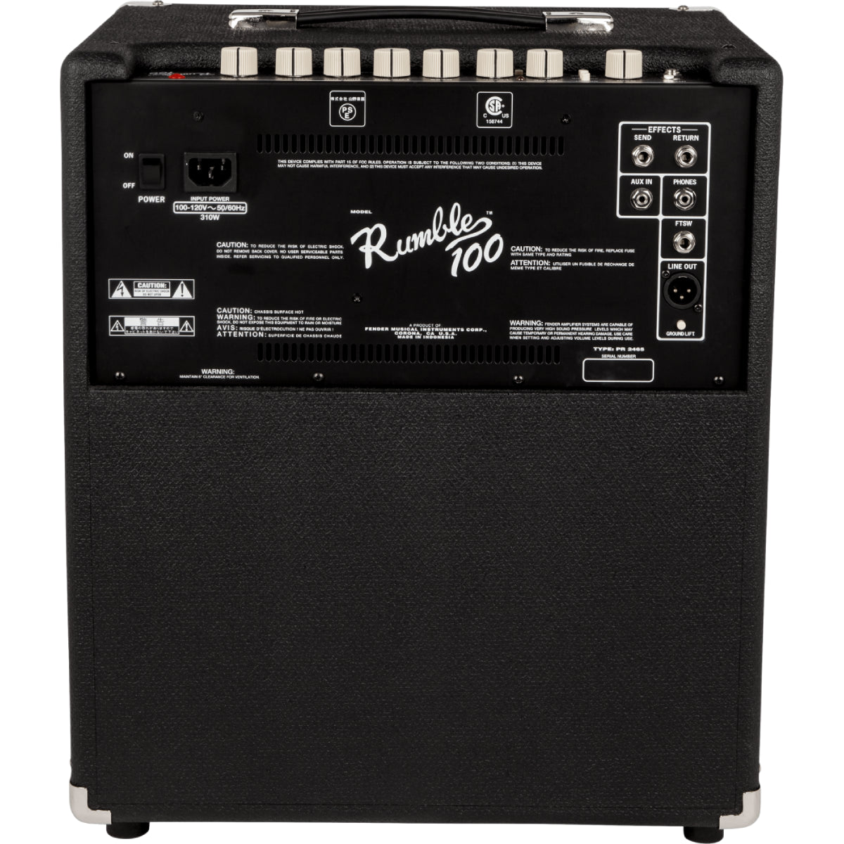 Amplifier Fender Rumble 100 Bass Combo Amp