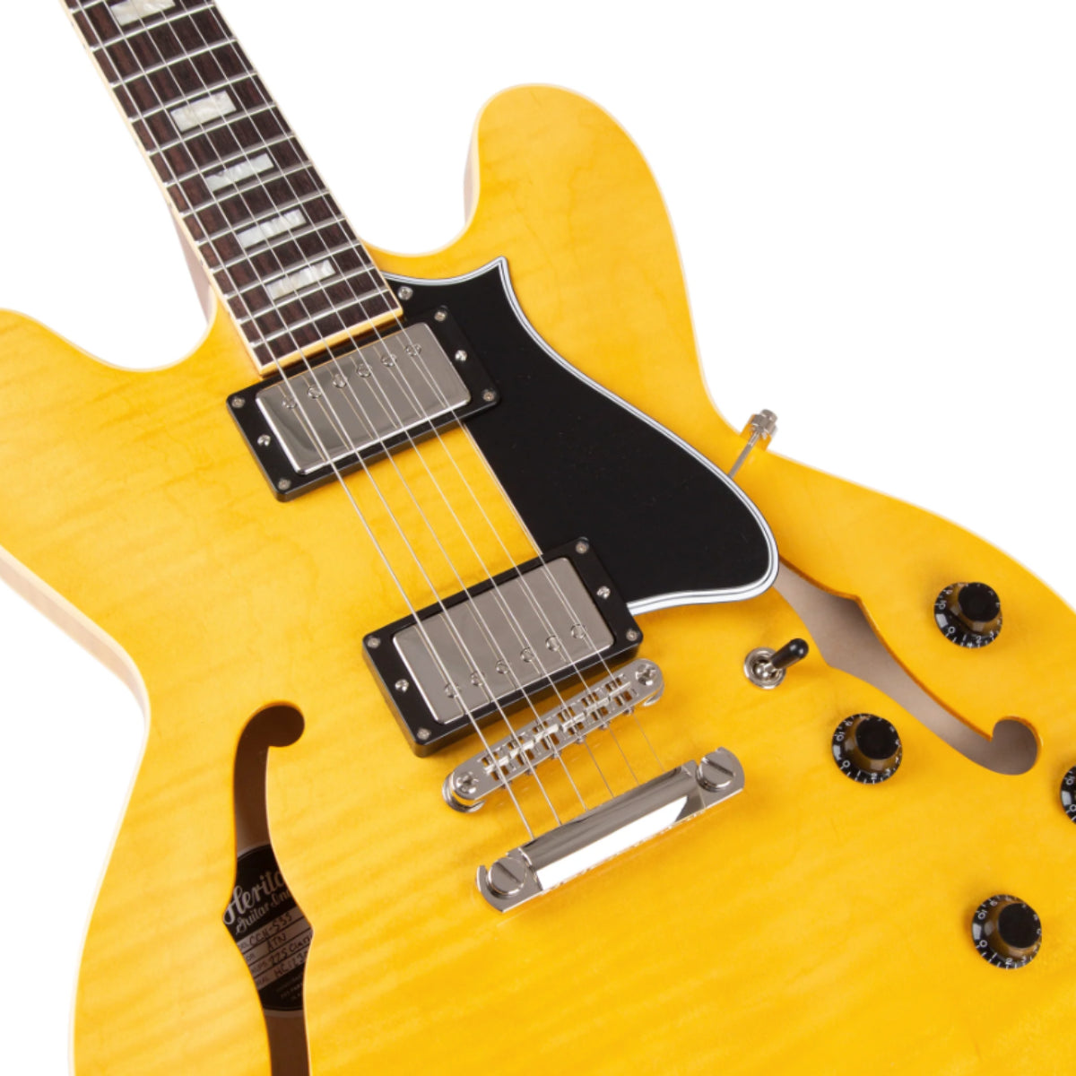 Đàn Guitar Điện Heritage Custom Shop Core Collection H-535 Electric Guitar with Case, Antique Natural