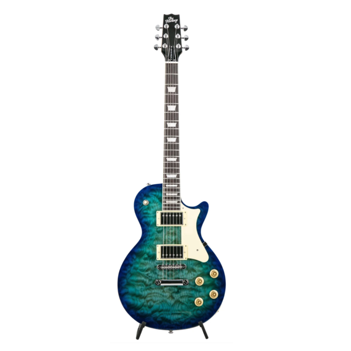 Heritage Ascent+ Collection H-150 Electric Guitar Bundle, Lake Blue Burst (VN Exclusive)