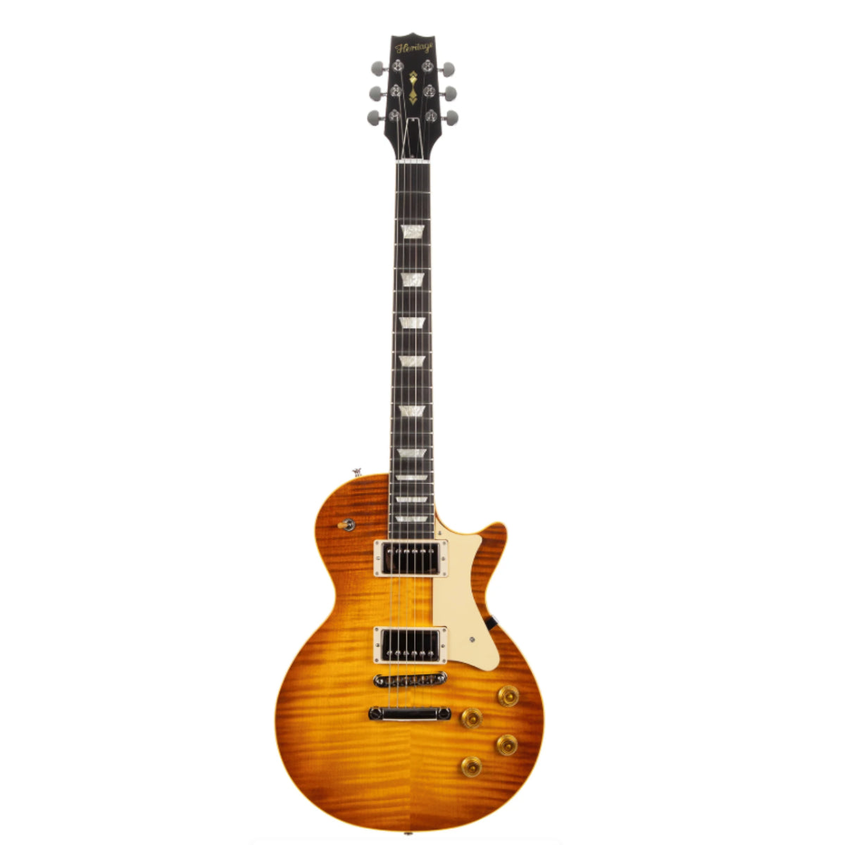 Heritage Custom Shop Core Collection H-150 Electric Guitar with Case, Dirty Lemon Burst