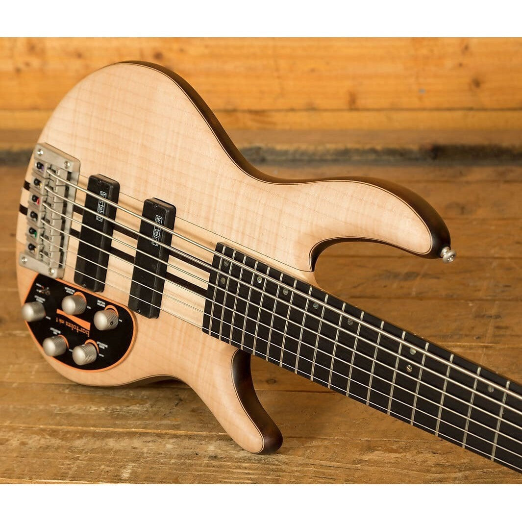 Đàn Guitar Bass 6 Dây Cort A6 Plus FMMH, Open Pore Natural