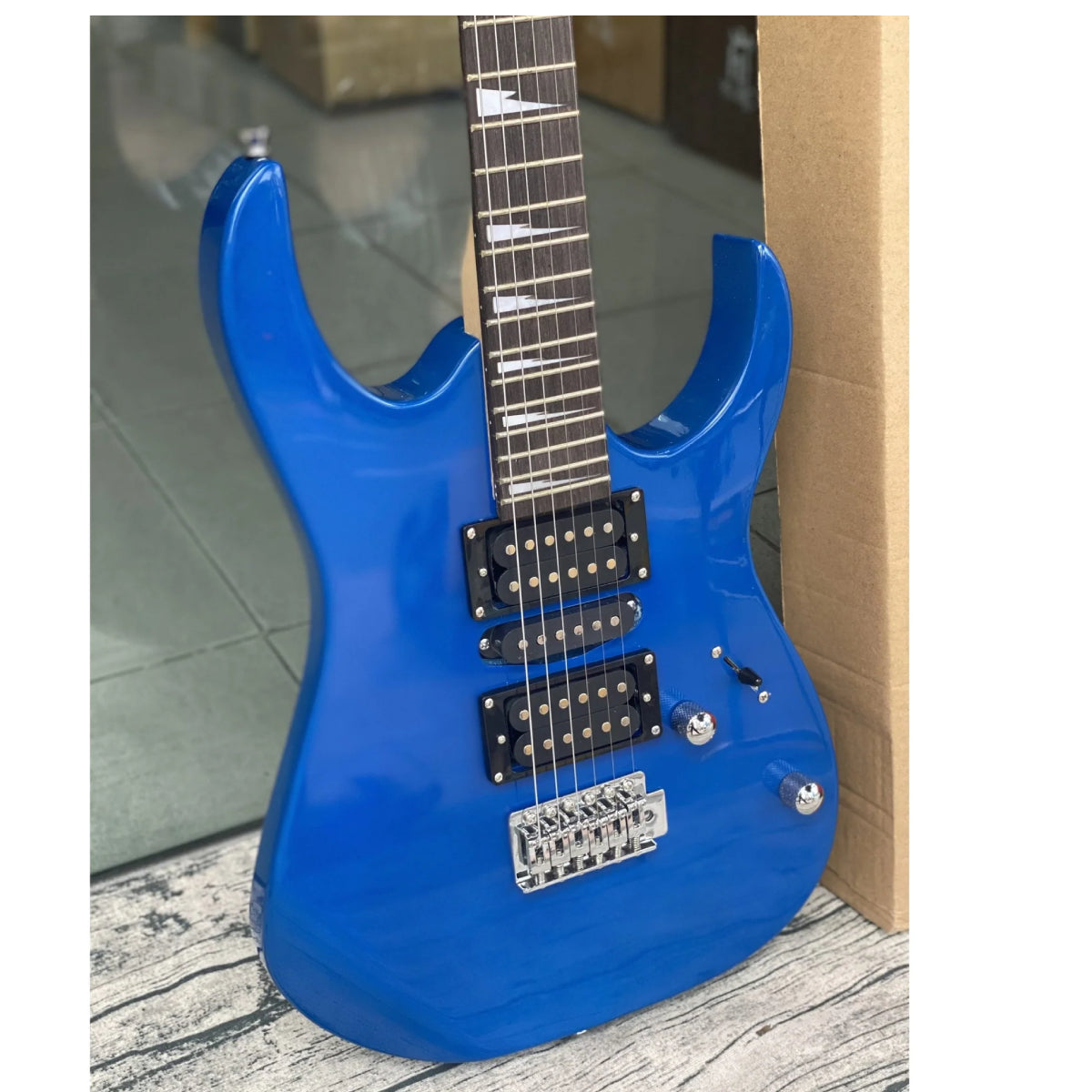 Đàn Guitar Điện Dallas DL S5 HHS Rosewood Fingerboard blue