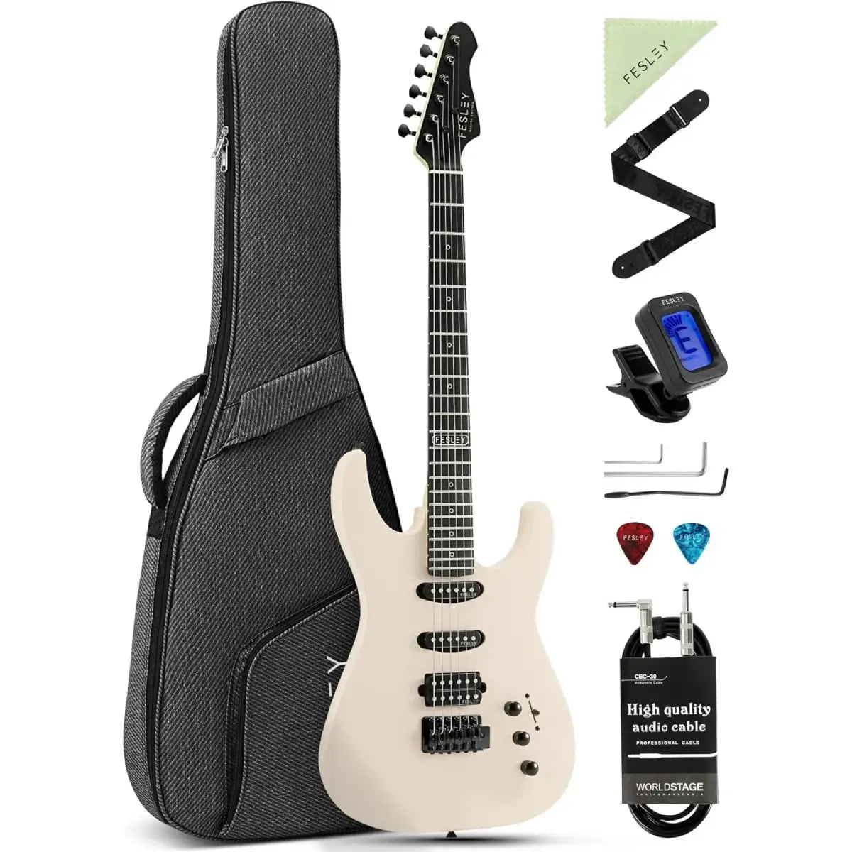 Đàn Guitar Điện Fesley FST400M HSS, Mixed Fingerboard
