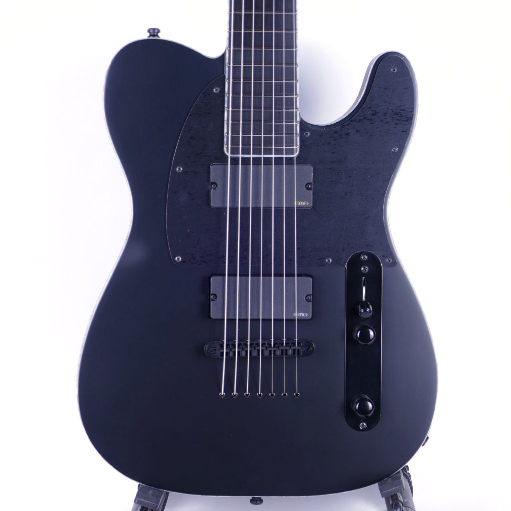 Đàn Guitar Điện ESP E-II T-B7 Baritone - Black Satin