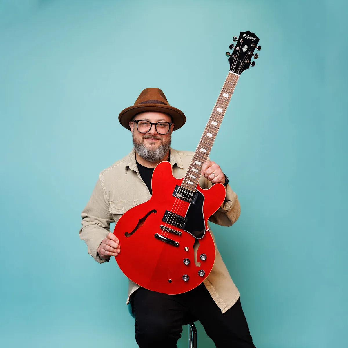 Epiphone Marty Schwartz ES335 Sixties Cherry