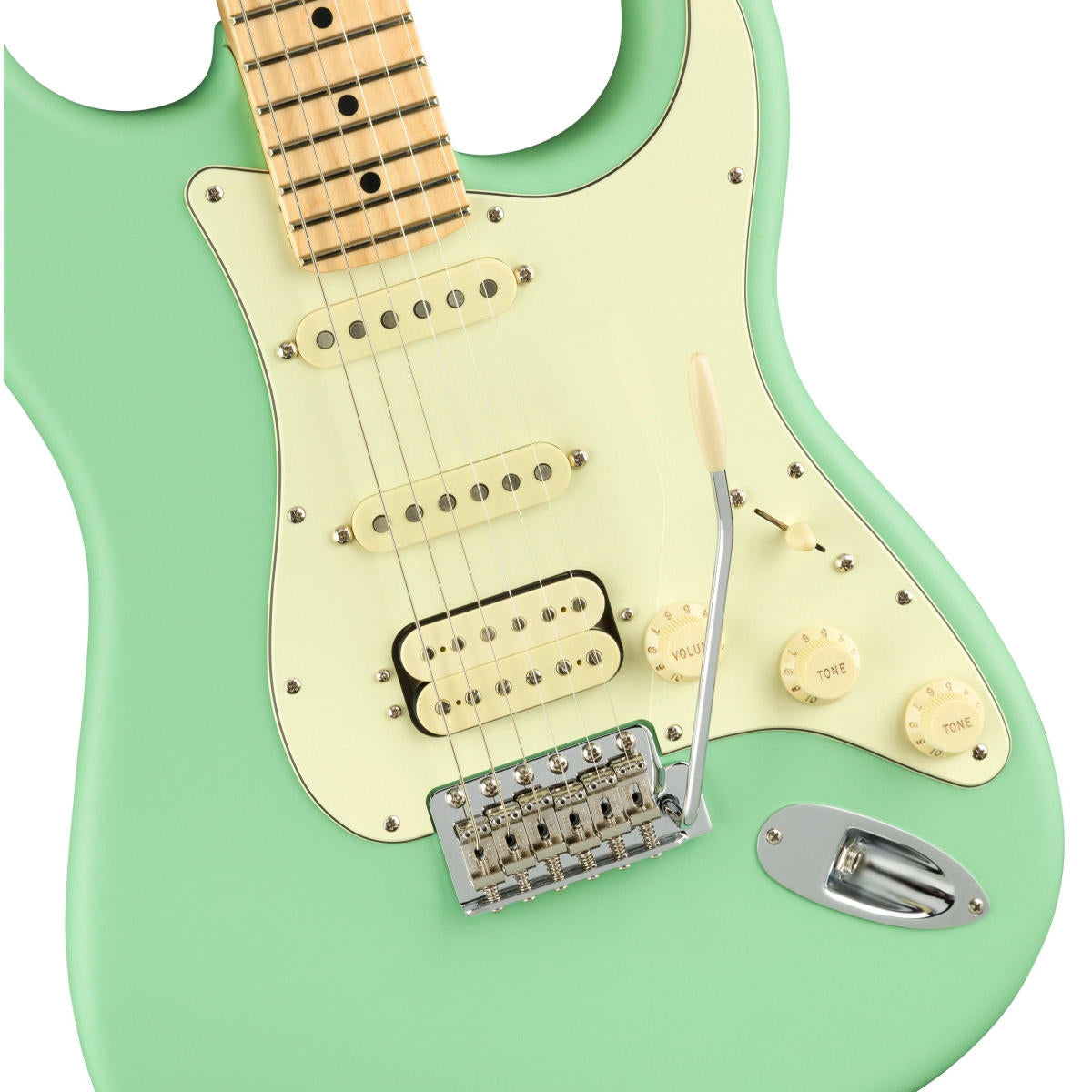 Đàn Guitar ĐiệnFender American Performer Stratocaster HSS, Maple Fingerboard, Satin Surf Green, #0114922357