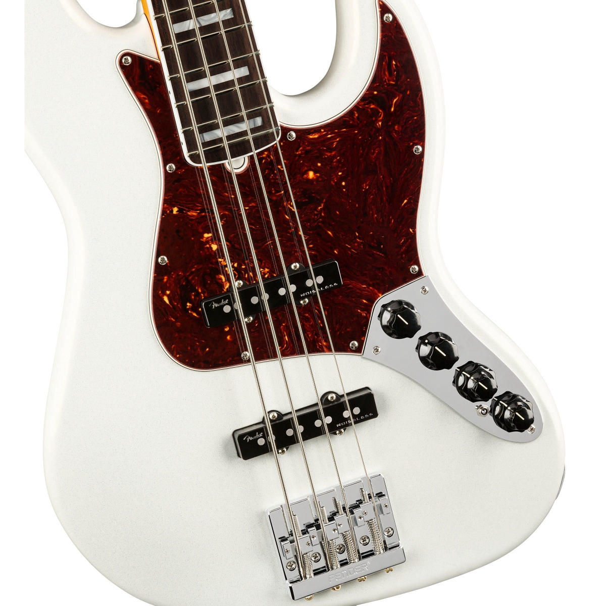 Đàn Guitar Bass Fender American Ultra Jazz Bass, Rosewood Fingerboard, Arctic Pearl, #0199020781