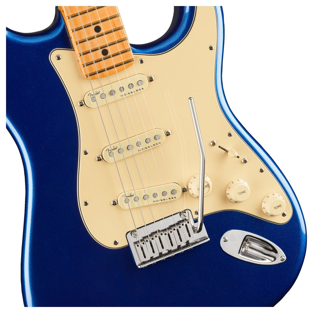 Đàn Guitar Điện Fender American Ultra Stratocaster, Maple Fingerboard, Cobra Blue, #0118012795