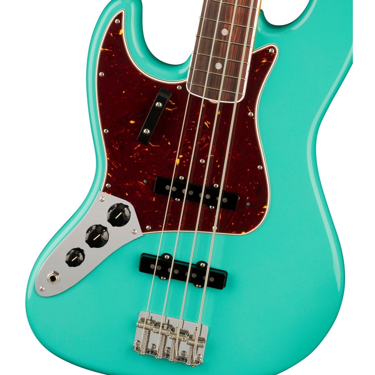 Đàn Guitar Bass Fender American Vintage II 1966 Jazz Bass Left-Hand, Bound-Round Laminated Rosewood Fingerboard, Sea Foam Green, #0190180849