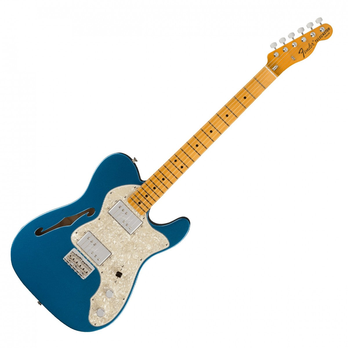 Đàn Guitar Điện Fender American Vintage II 1972 Telecaster Thinline, Maple Fingerboard, Lake Placid Blue, #0110392802