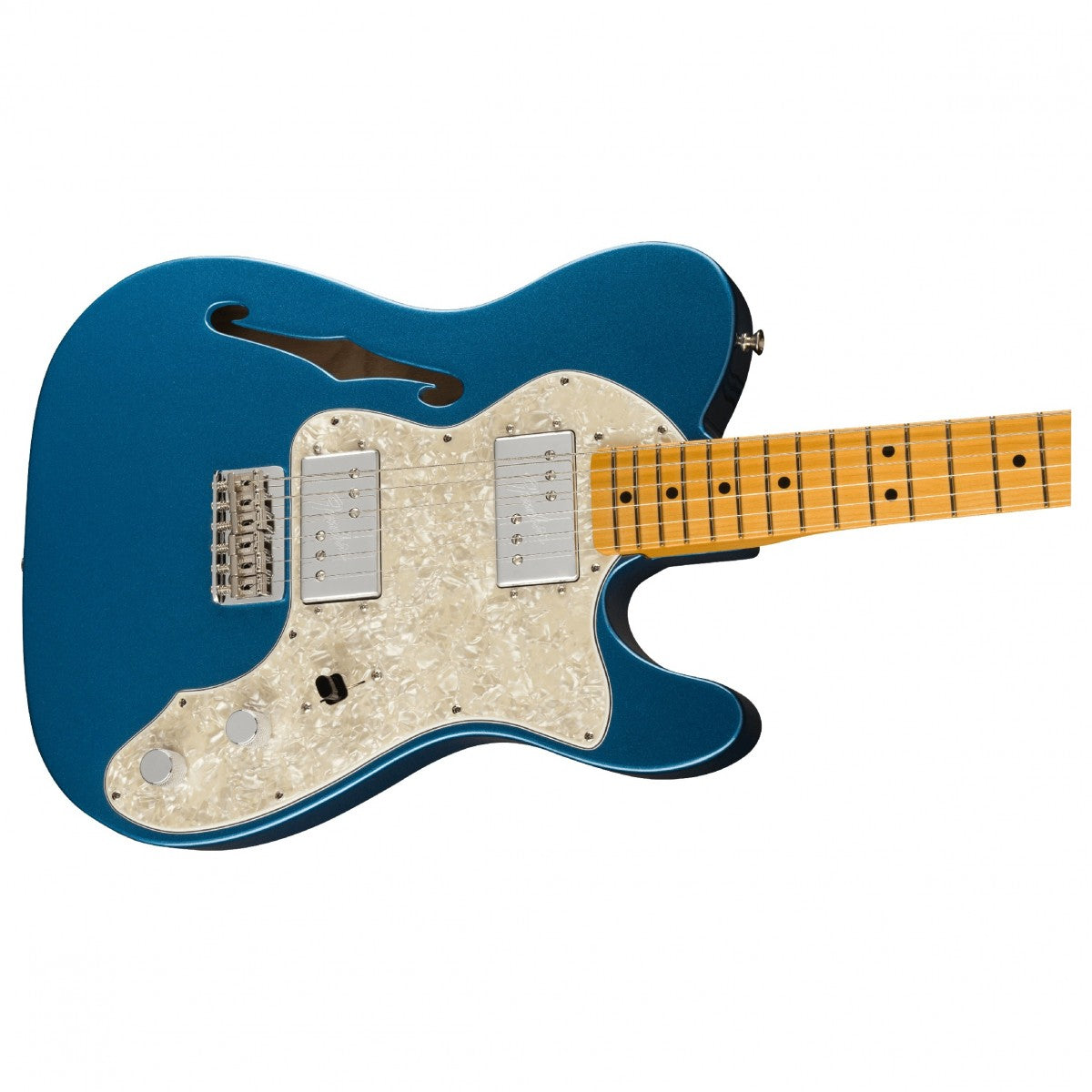 Đàn Guitar Điện Fender American Vintage II 1972 Telecaster Thinline, Maple Fingerboard, Lake Placid Blue, #0110392802