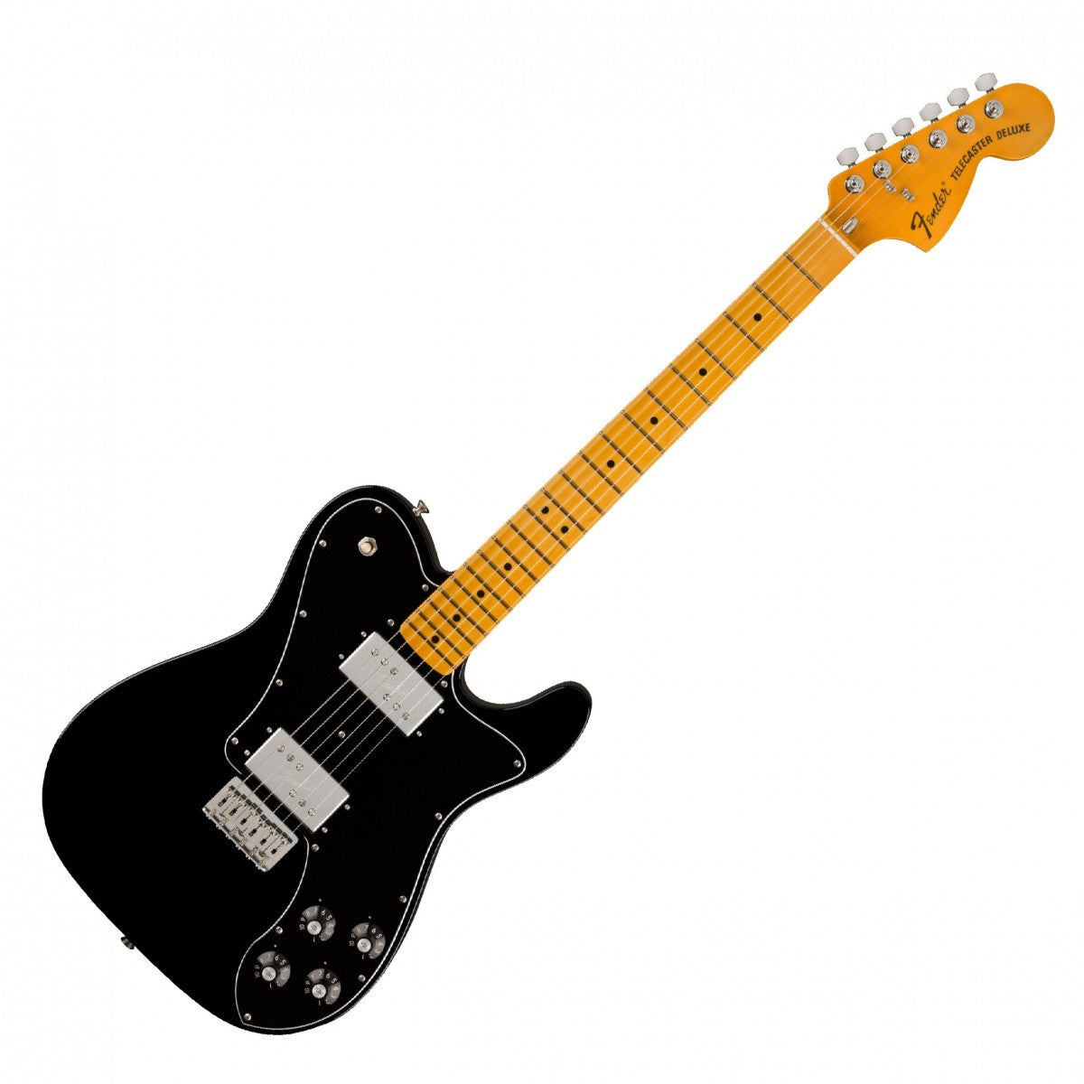 Đàn Guitar Điện Fender American Vintage II 1975 Telecaster Deluxe, Maple Fingerboard, Black, #0110332806