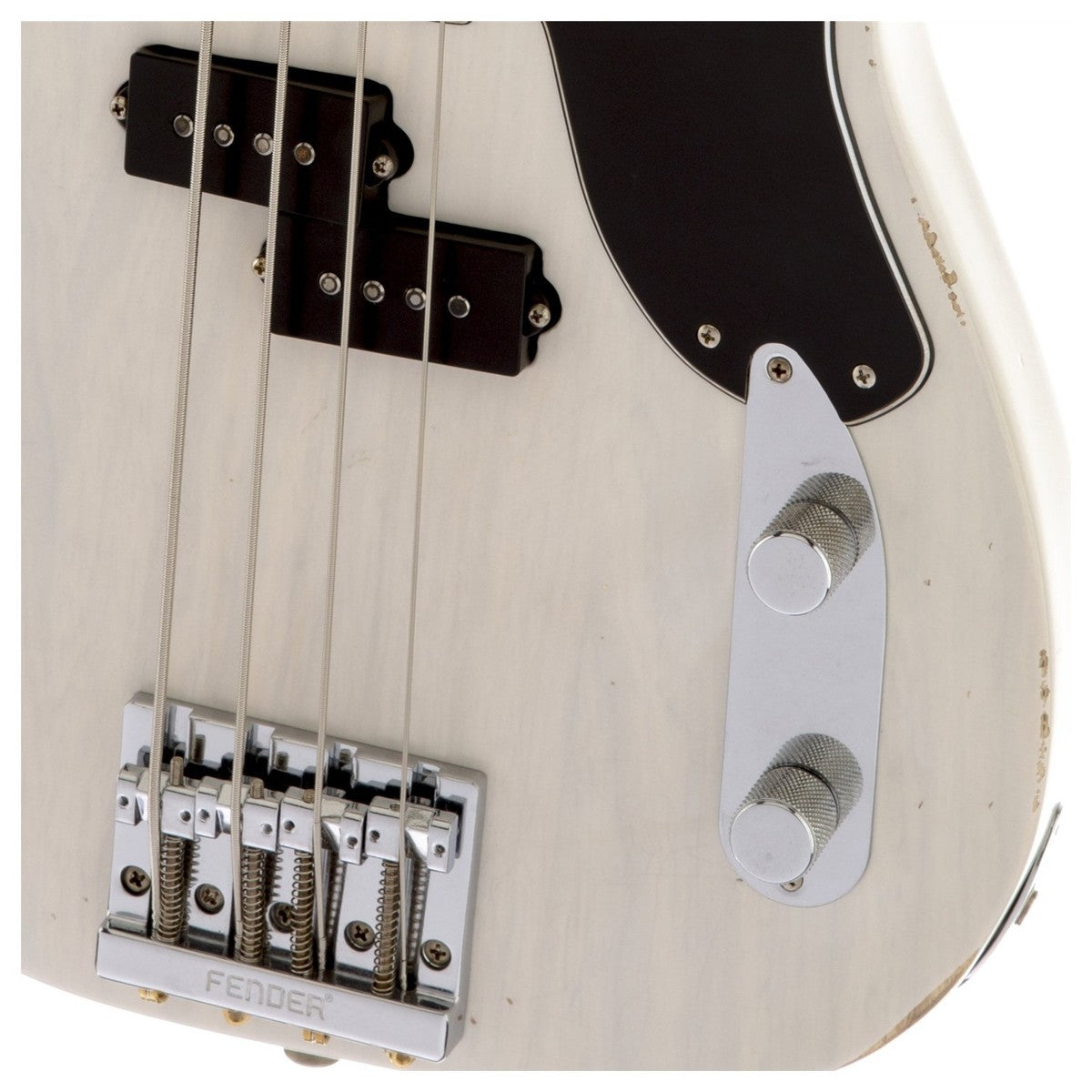 Đàn Guitar Bass Fender Mike Dirnt Road Worn Precision, Rosewood Fingerboard, White Blonde, #0138410701