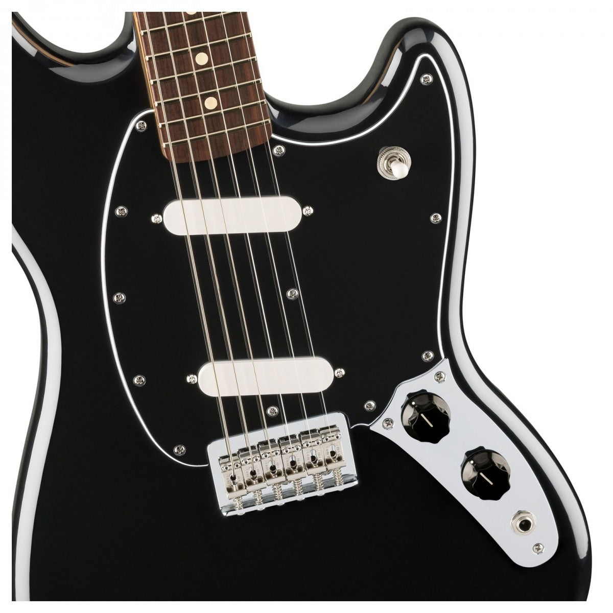 Đàn Guitar Bass Fender Player II Mustang, Slab Rosewood Fingerboard, Black, #0140460506