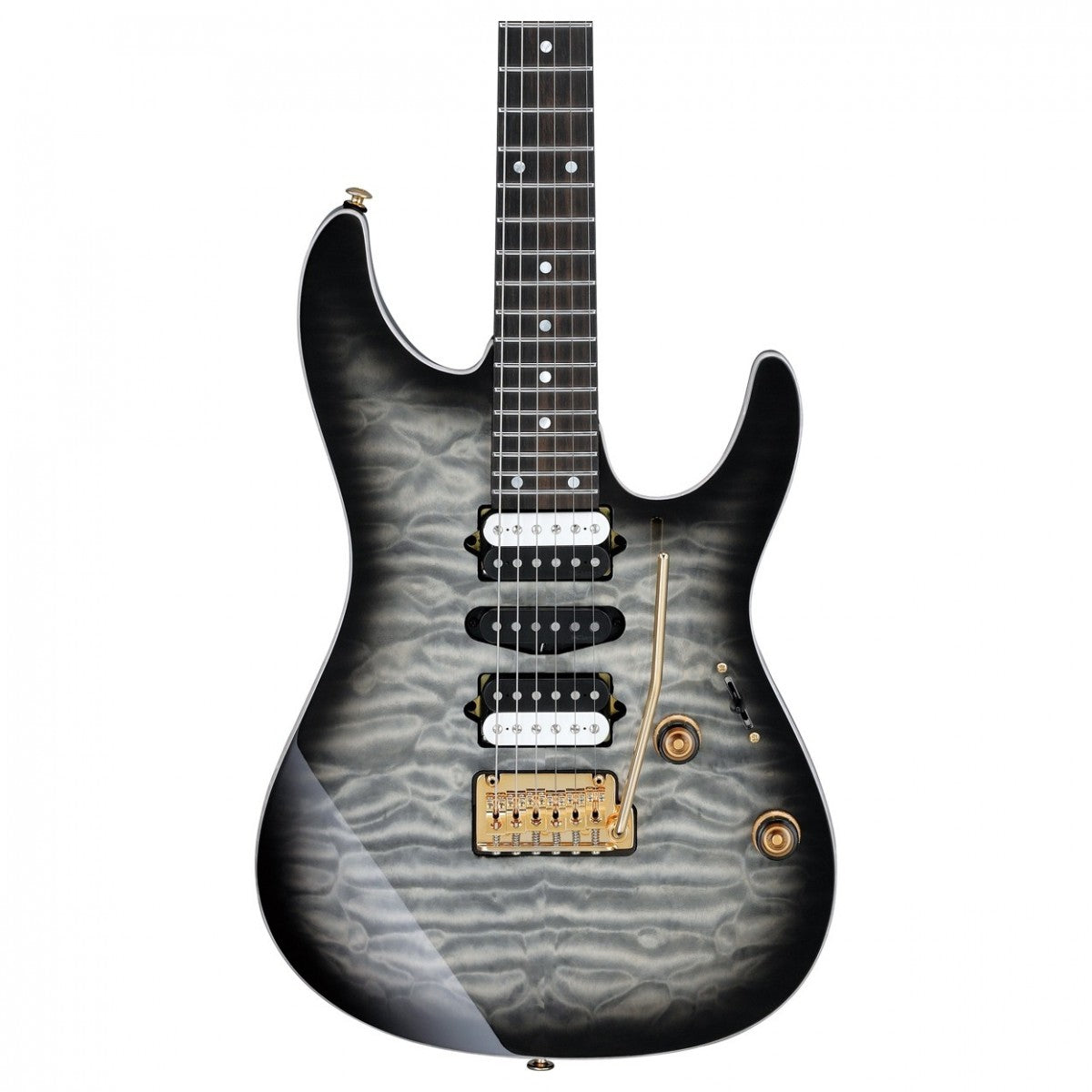 Đàn Guitar Điện Ibanez AZ47P1QM, HSH, Black Ice Burst