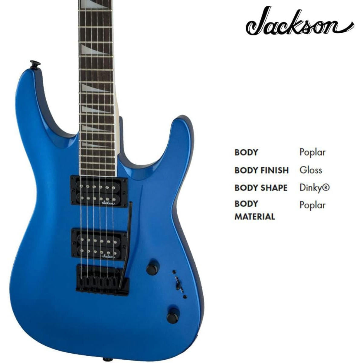 Đàn Guitar Điện Jackson JS Series Dinky Arch Top JS22 DKA, Amaranth Fingerboard, Metallic Blue, #2910124527