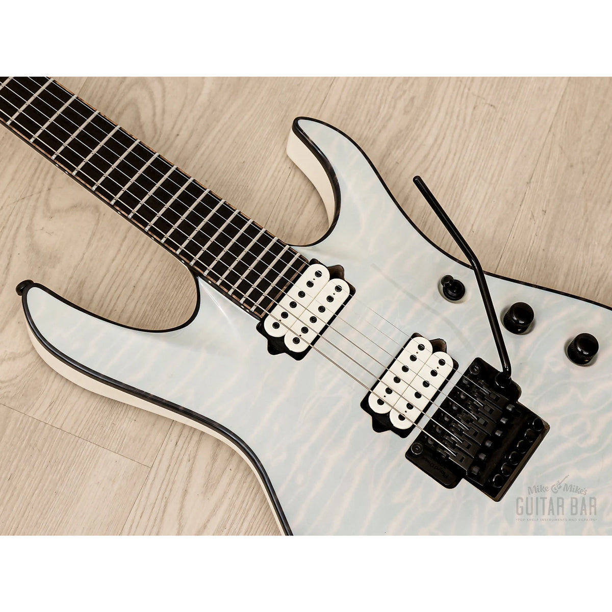 Đàn Guitar Điện Jackson USA Signature Chris Broderick Soloist HT6, Ebony Fingerboard, Transparent Blue, #2803156888