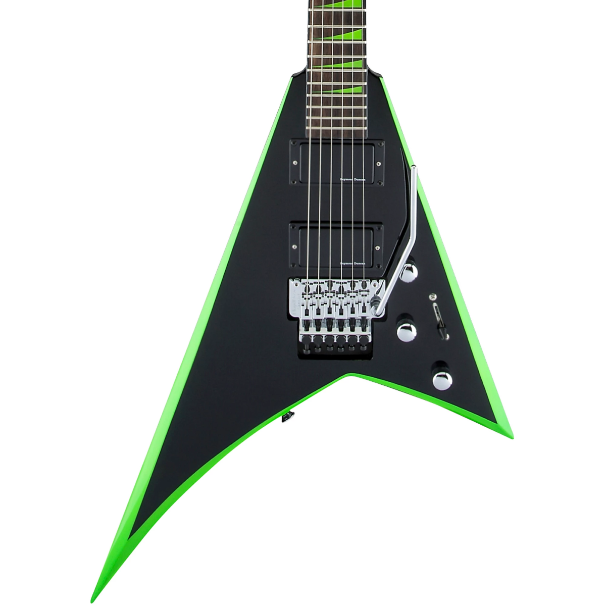 Đàn Guitar Điện Jackson X Series Rhoads RRX24, Laurel Fingerboard, Black With Neon Green Bevels, #2913636529