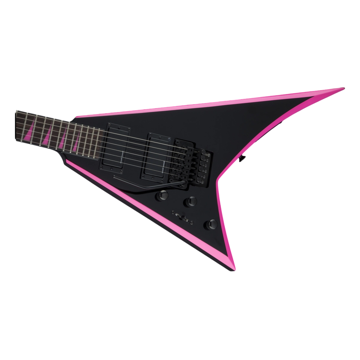 Đàn Guitar Điện Jackson X Series Rhoads RRX24, Laurel Fingerboard, Black With Neon Pink Bevels, 2916402519
