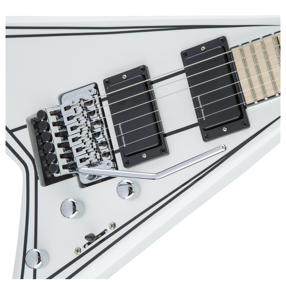 Đàn Guitar Điện Jackson X Series Rhoads RRX24M, Maple Fingerboard, Snow White With Black Pinstripes, #2916322548