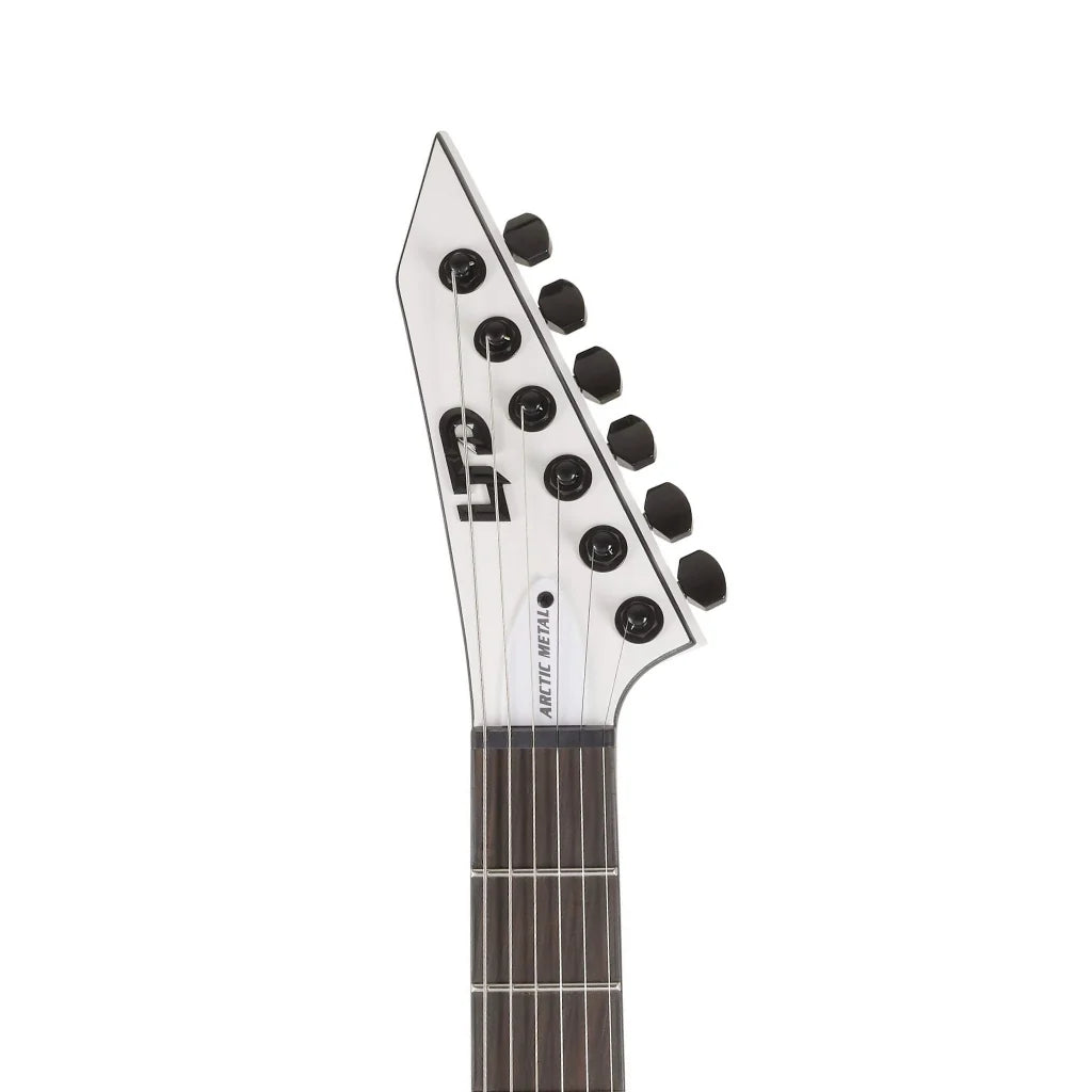 ESP LTD M-7HT Baritone Arctic Metal 7 String, Snow White Satin