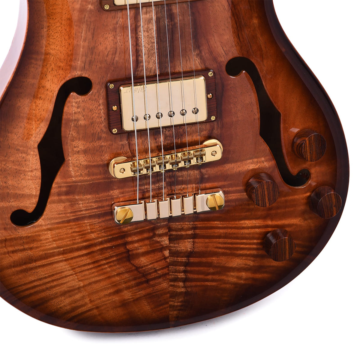 Đàn Guitar Điện PRS McCarty 594 Hollowbody II Wood Library 10 Top Private Stock, Koa Natural Smoked Burst w/Case
