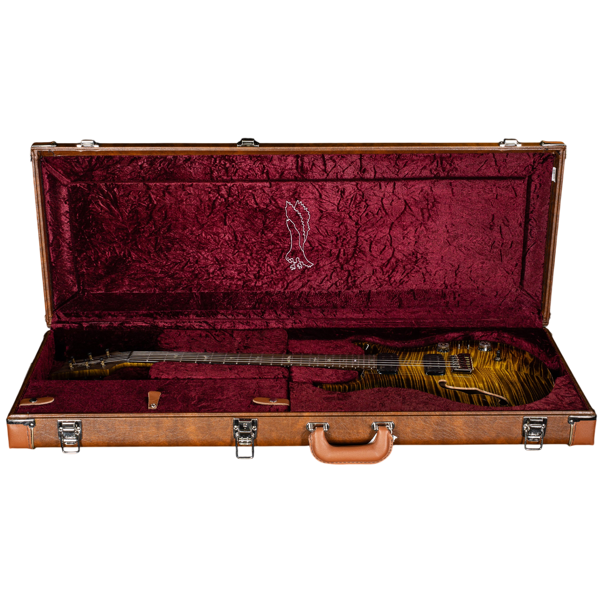 Đàn Guitar Điện PRS Custom 24-08 Wood Library 10 Top Private Stock, Tiger Eye Glow w/Case