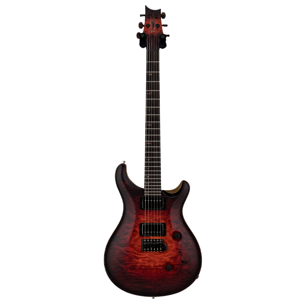 Đàn Guitar Điện PRS Custom 24 Wood Library 10 Top Private Stock, Satin Fire Red Glow Smokeburst w/Case