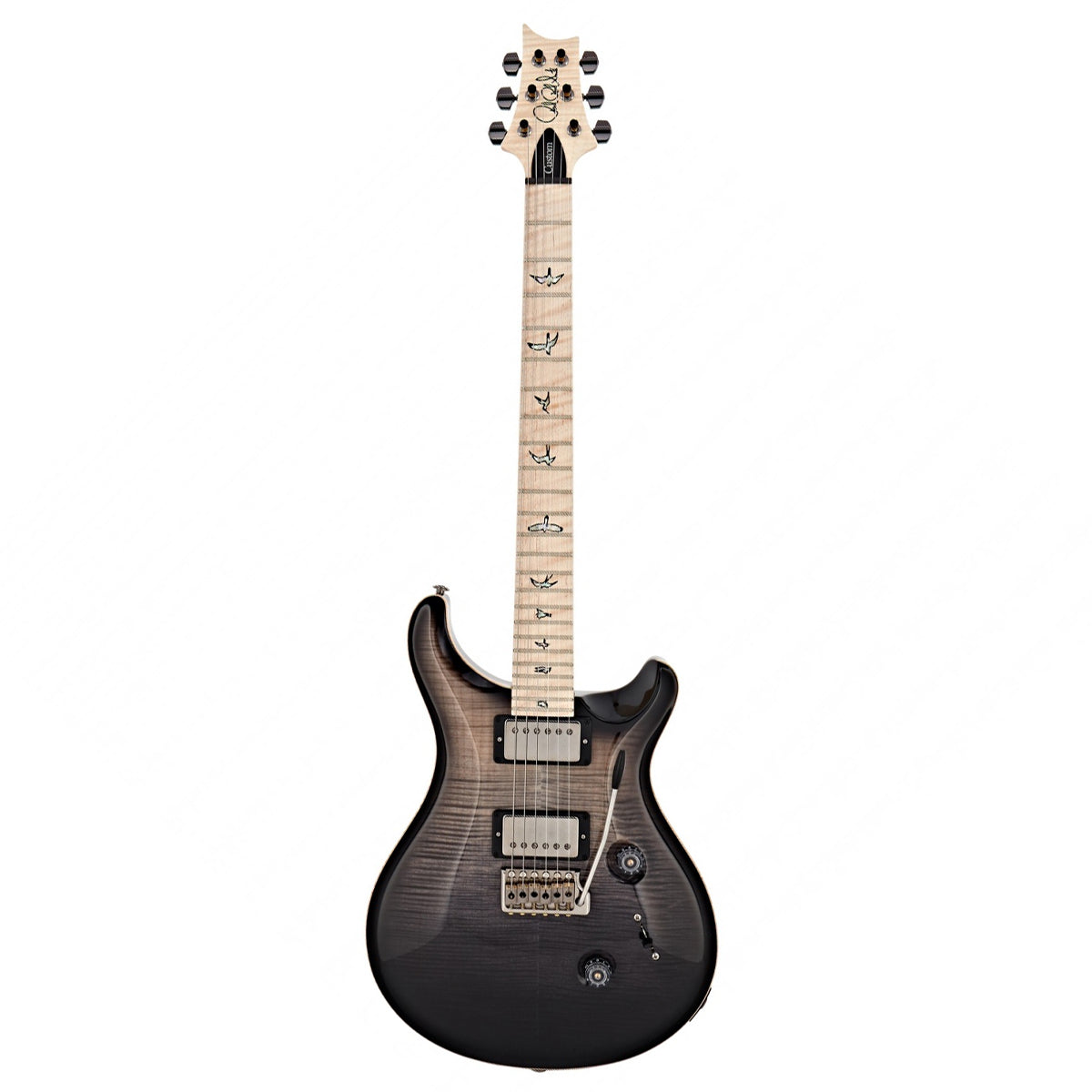 Đàn Guitar Điện PRS Custom 24 Wood Library 10 Top, Charcoal Fade Smokeburst w/Case