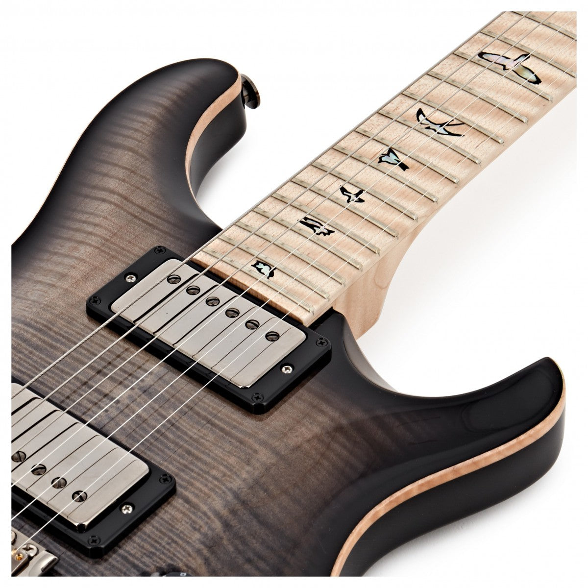 Đàn Guitar Điện PRS Custom 24 Wood Library 10 Top, Charcoal Fade Smokeburst w/Case