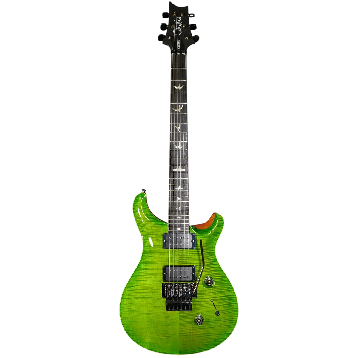 Đàn Guitar Điện PRS Custom 24 "Floyd" Wood Library 10 Top, Eriza Verde w/Case