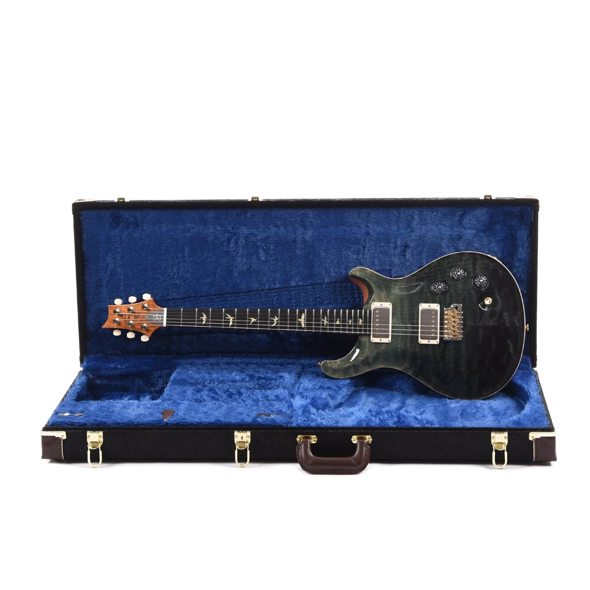 Đàn Guitar Điện PRS DGT Wood Library 10 Top, Quilt Trampas Green Fade w/Case