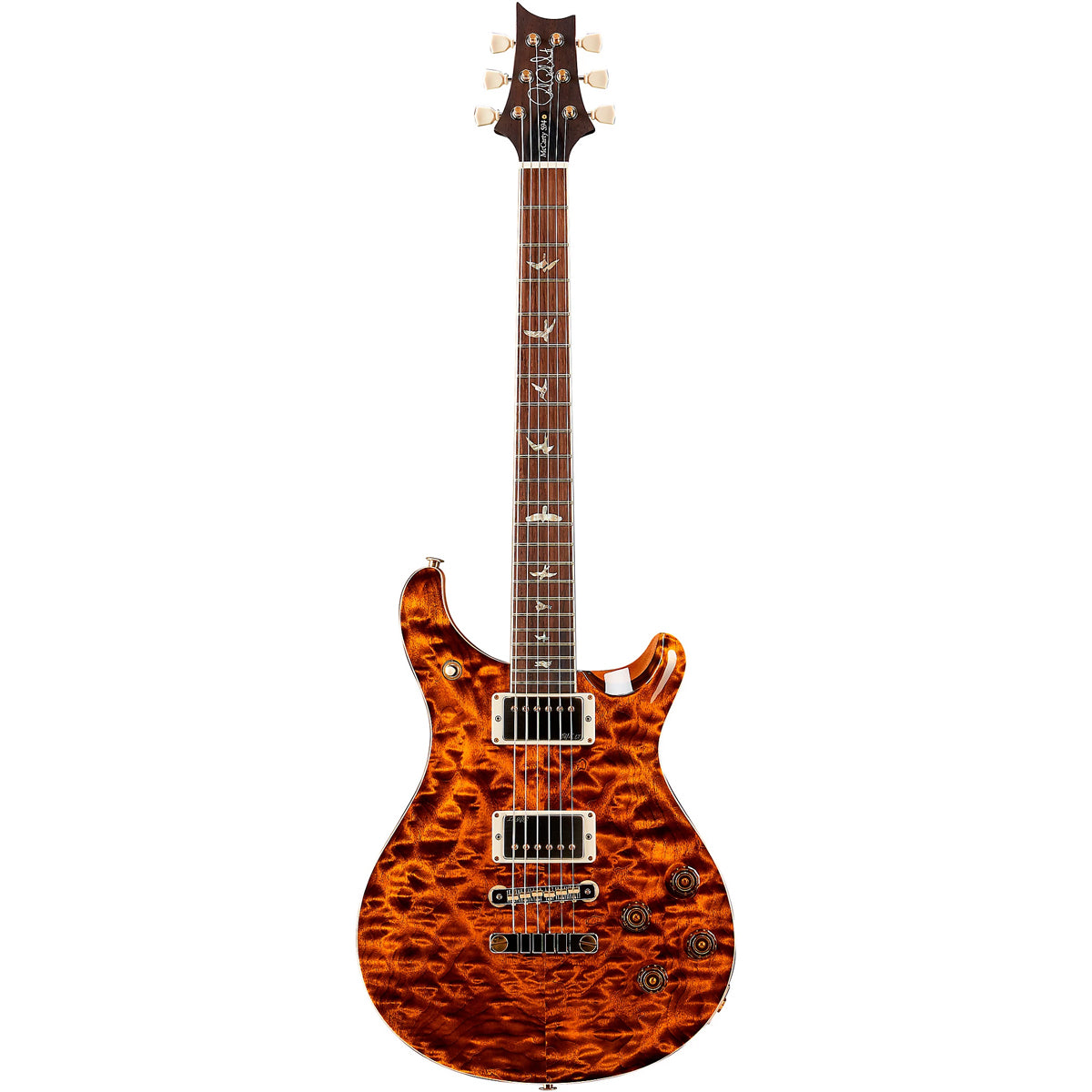 Đàn Guitar Điện PRS McCarty 594 Hollowbody II Wood Library 10 Top, Quilt Orange Tiger w/Case