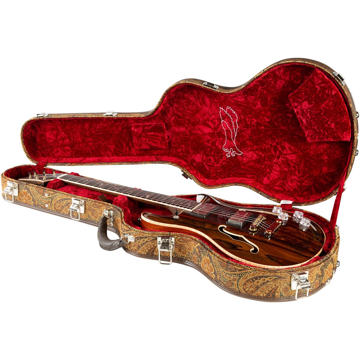 Đàn Guitar Điện PRS McCarty 594 Hollowbody II Wood Library 10 Top Private Stock, Tobacco Natural Burst w/Case