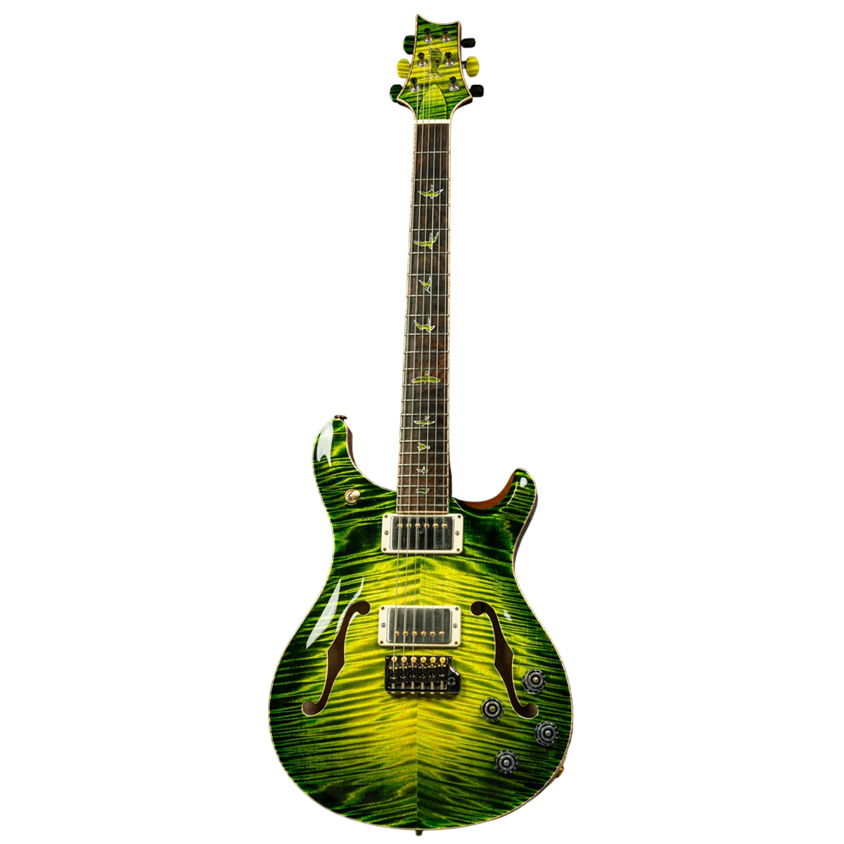 Đàn Guitar Điện PRS McCarty 594 Hollowbody II Wood Library 10 Top Private Stock, Rain Forest Glow w/Case