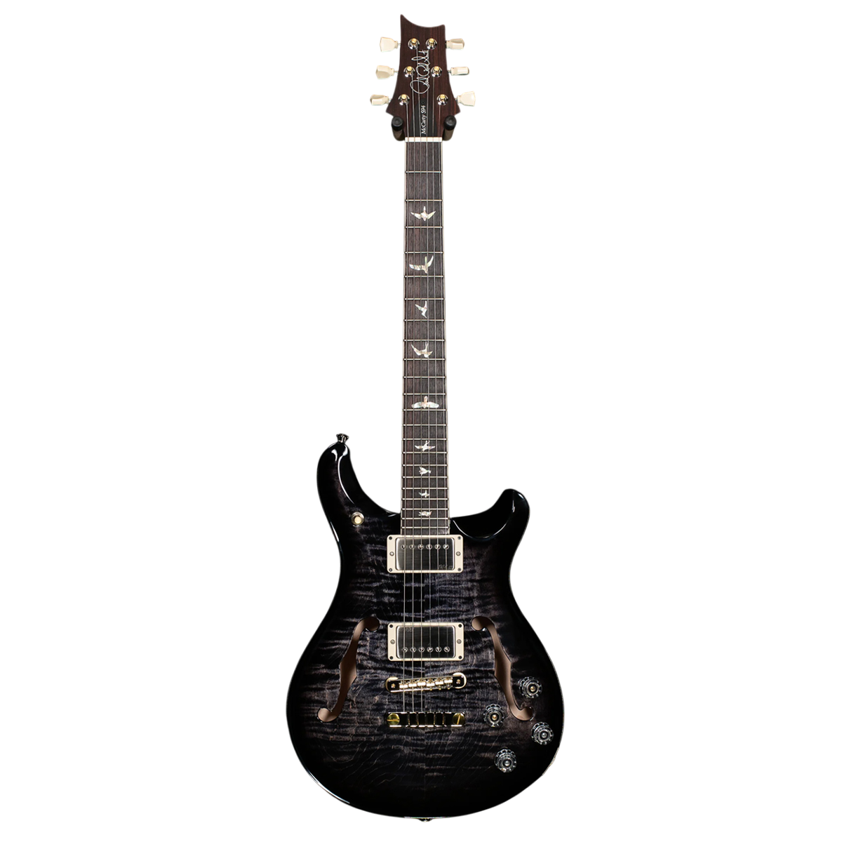 Đàn Guitar Điện PRS McCarty 594 Hollowbody II Wood Library 10 Top, Dark Charcoal Smokewrap Burst w/Case